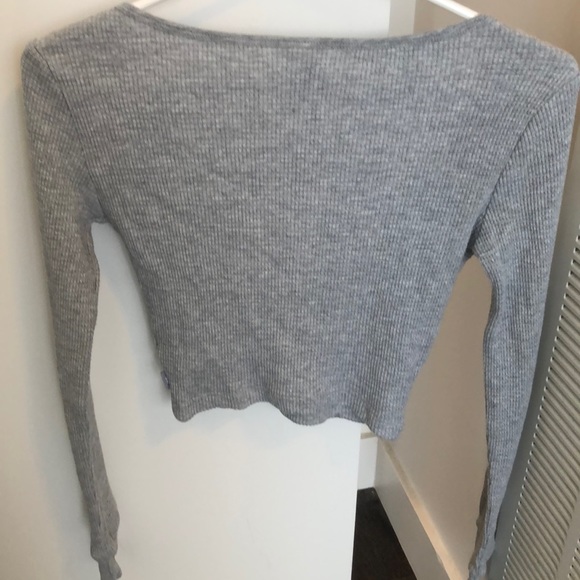 Aritzia TNA thermal scoop neck crop - Picture 3 of 3